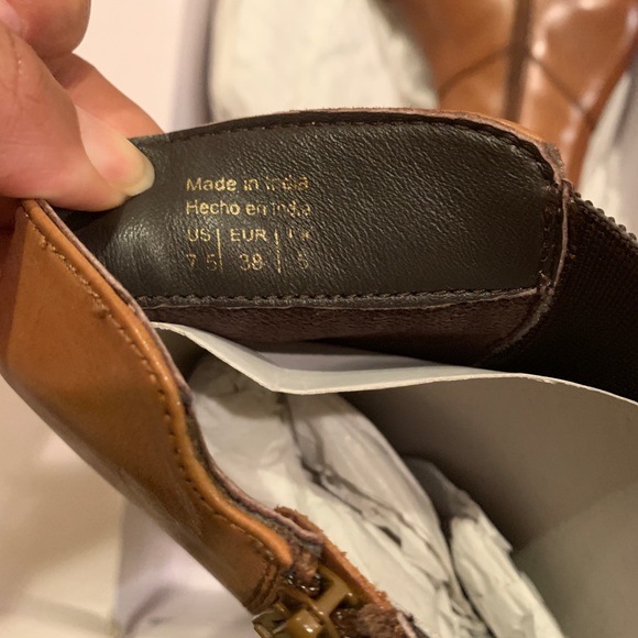 Pair of Aldo Cognac riding boots 7.5 - Picture 6 of 6